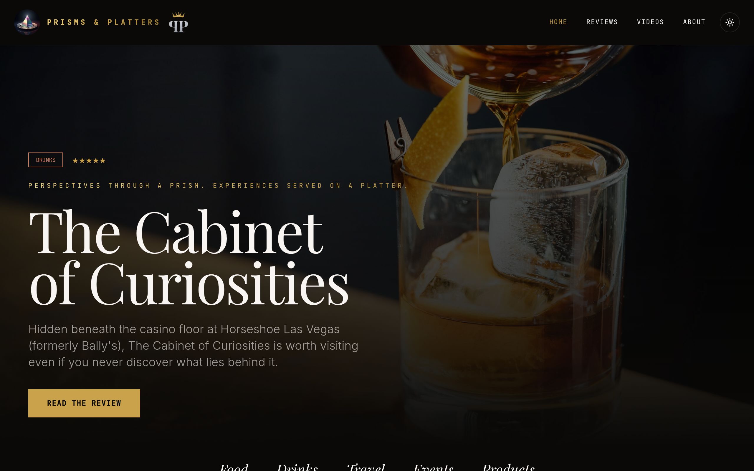Prisms & Platters homepage